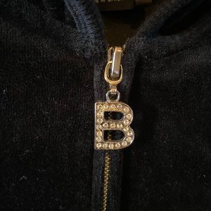 BCBG Maxazria hooded velveteen sweatshirt - small